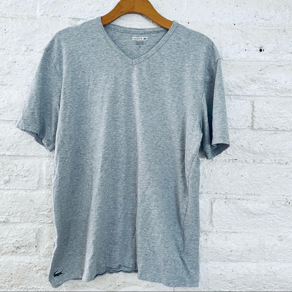Lacoste underwear  shirt gray size XL